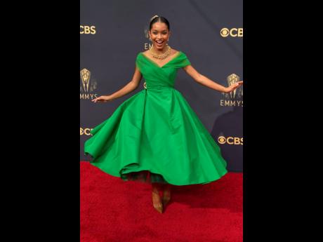 Yara Shahidi was a vision in green.