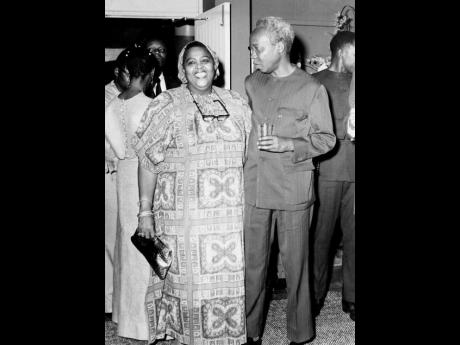 Credit: File The Honourable Louise Bennett-Coverley, OJ, conversing with President Julius K. Nyerere of Tanzania at the Little Theatre where a performance by the National Dance Theatre Company was staged in his honour.