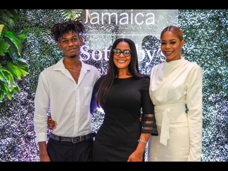 A Family Affair: Julian Dixon (right), co-owner of Sotheby’s International Realty Jamaica, shares lens time with her mother Paulette Wildman and brother Leonardo Wildman.