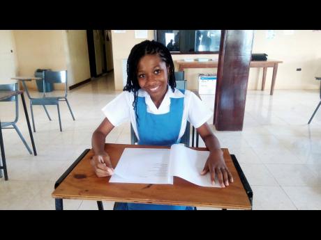 Credit: Photo by Hopeton Bucknor Eleven-year-old Hampton School student Jada Wright, who has now attained four CSEC distinctions.