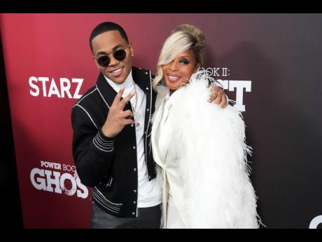 Michael Rainey Jr (left), who plays the role of Tariq St Patrick in ‘Power Book II: Ghost’, and Mary J Blige, who plays the role of Monet Tejada.