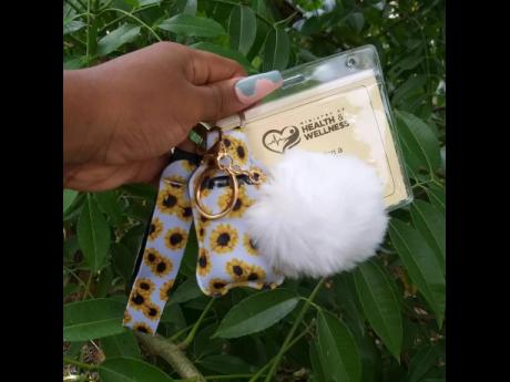 Some of the COVID-19 vaccination cardholders designed by Bahja Bent.