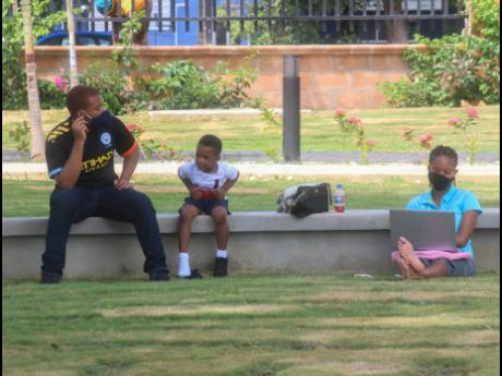 Leisure seekers enjoy the salubrious grounds of the Harmony Beach Park in Montego Bay, St James. CCTV surveillance will be implemented by July 2022.