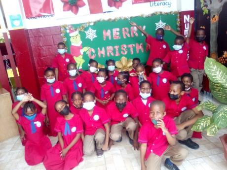Students of Waterford Primary School enjoy the Christmas festivities.
