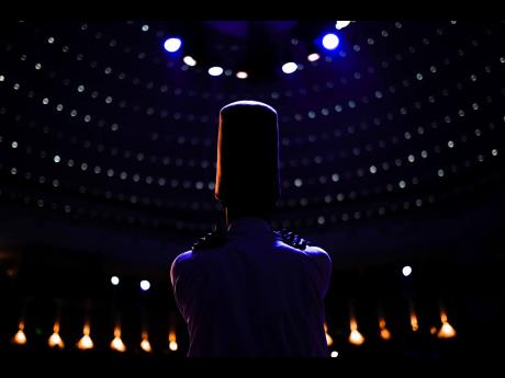 2. A whirling dervish of the Mevlevi order performs during a Sheb-i Arus ceremony in Konya.