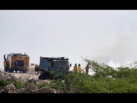 A section of the Riverton disposal site in St Andrew.