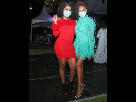 Syreta Cameron (left) and Tenneile Tate stepped out in style to celebrate with Couples Sans Souci.