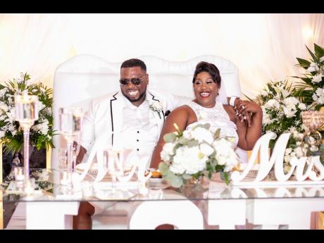 Credit: Nicolina Diabo Photography Mr and Mrs Chung take their royal seats and bask in matrimonial bliss throughout their reception.