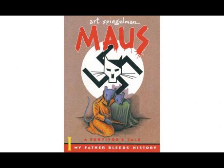 This cover image released by Pantheon shows “Maus”, a graphic novel by Art Spiegelman. A Tennessee school district has voted to ban the Pulitzer Prize- winning graphic novel about the Holocaust due to “inappropriate language” and an illustration of