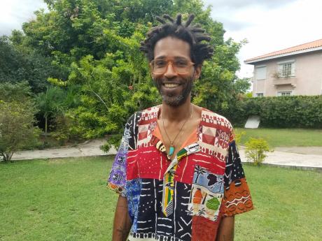 Guyana-born artist Kwesi Abbensetts held his first solo exhibition in Jamaica recently.