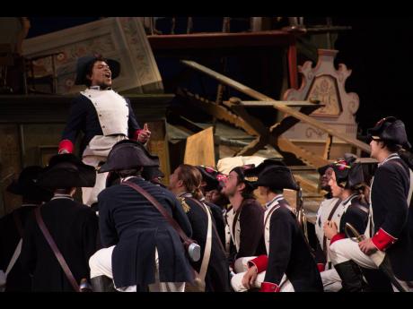 Jamaican-American tenor Terrence Chin-Loy Jr in performance. “I remember my dad telling me that sometimes you have to work twice as hard to get half as much, and that sometimes still feels true. I hope that in the future people will take black opera sing