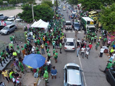 
JLP supporters celebrate after their party won in the General Elections in September 2020. 