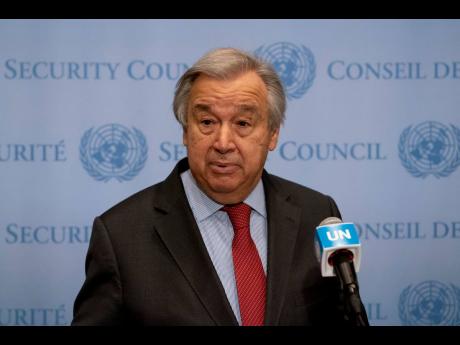UN Secretary General Antonio Guterres.