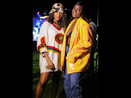 Koffee’s listening party could not be missed by stylish singers Naomi Cowan and Sevana.
