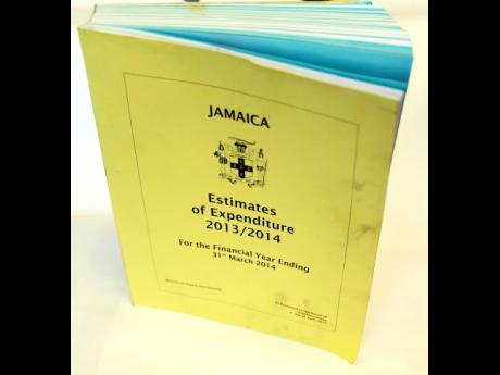 A past copy of Jamaica’s national budget.