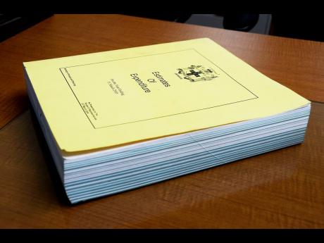 
A past copy of Jamaica’s national budget.