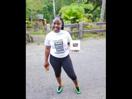 Credit: Contributed The vlogger and blogger teamed up with her travel friends to explore places like Castleton Gardens in St Andrew, among other exciting tourist sites.