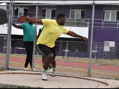 Altwayne Bedward, Kingston College’s Class One shot put and discus thrower.