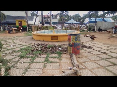 Credit: Photo by Ruddy Mathison The out-of-commission fountain at the Rose Duncan Park in Linstead.