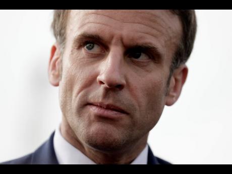 Current French president and centrist presidential candidate for re-election Emmanuel Macron.