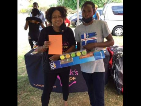 Executive Director of the Shak’s Hope Foundation, Andrea Hall at a recent treat for sickle cell patients.