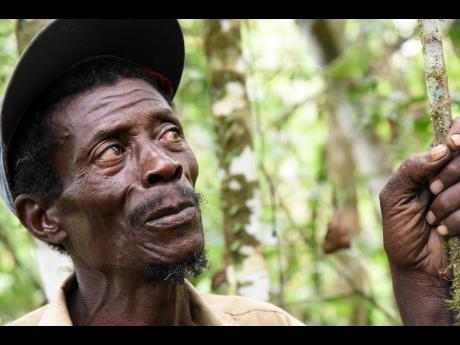David Williams struggles to hold back tears as he relived the predawn search that turned up the bodies of his son Deswick and Ashnell Coke in 2014. 