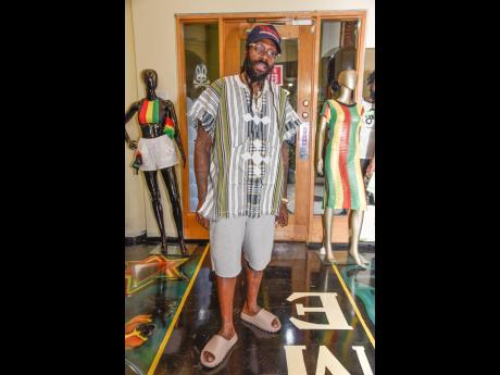 ‘Mr Singy Singy’, Tarrus Riley, makes a fashion statement at the Cooyah relaunch.