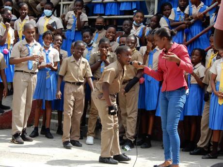 A student participates in activities at Priory Primary.