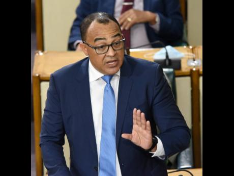 Dr Christopher Tufton, minister of health and wellness, during his contribution to the 2022-23 Sectoral Debate in Parliament last Tuesday.