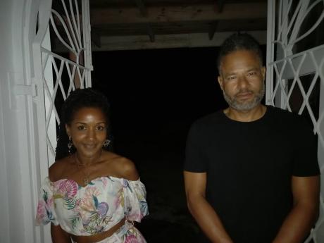 AIR at Claire Pointe programme director and Peace-is Of Bianca creative director Bianca Bartley, and programme founder and CEO of  Zuar Ltd, Ard Jarrett, pause to take a picture after the movie.