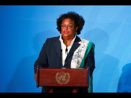 Barbados’ Prime Minister Mia Amor Mottley.