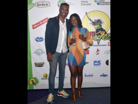 Credit: Ashley Anguin We snapped Kibwe McGann (left), country manager, WiPay Caribbean with Yashel Monteith, managing director of Brangenic.