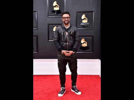Shaggy arrives at the 64th Annual Grammy Awards at the MGM Grand Garden Arena on Sunday, April 3, 2022, in Las Vegas. 