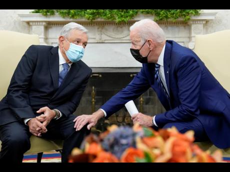 
President Joe Biden meets with Mexican President Andrés Manuel López Obrador in the Oval Office of the White House in Washington, in November 18. The Summit of the Americas is a begins June 6 in Los Angeles. Mexican President Andrés Manuel López Obrad
