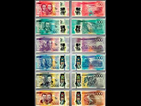 
The new series of Jamaican currency notes expected to be put into circulation this year.