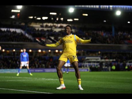 Credit: Reading Chronicle photo Reading and Jamaica Under-20 player, Jahmari Clarke.