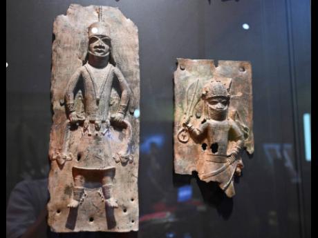 
Benin bronzes objects are displayed at the Linden Museum in Stuttgart, Germany. 
