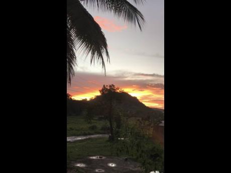 Dusk– taken in Kings Valley, Grange Hill, Westmoreland on June 28, 2022.