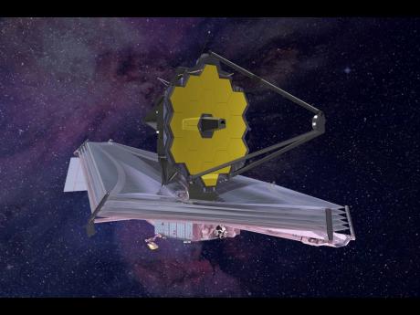 This 2015 artist’s rendering provided by Northrop Grumman via NASA shows the James Webb Space Telescope. 