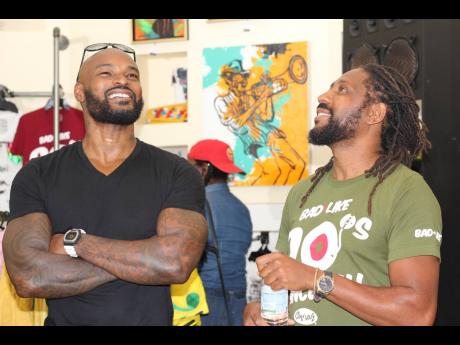 Supermodel Tyson Beckford (left), and Gary Codner, Cooyah co-director.