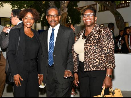  Holding court: Auditor General Pamela Monroe Ellis (left), Seymour Panton, chairman of the Integrity Commission, and Paula Llewellyn, director of public prosecutions, were among the power players present for the opening.