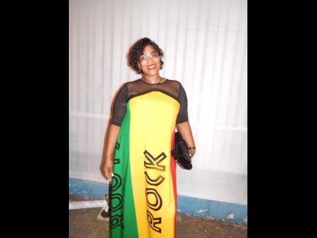 Actress, writer, producer and media personality Dahlia Harris’ ‘rocking’ Rastafarian-coloured dress was perfect for the occasion. 