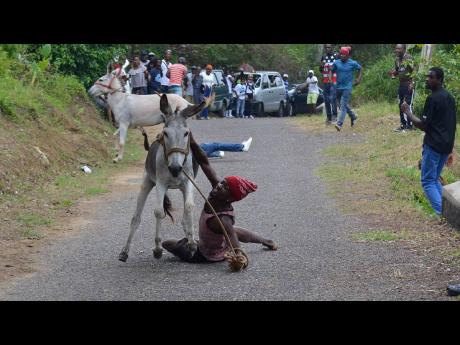 Credit: File The thrills and spills of the donkey races are sure to excite in Crofts Hill, Clarendon, come Independence Day, just as this one did in Top Hill, St Catherine, in 2019.