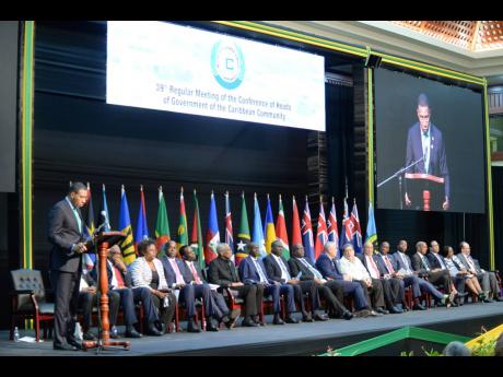 CARICOM 39th Heads of Government meeting held in Montego Bay in 2018.