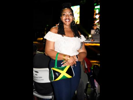 We loved how public relations coordinator Kristen Laing patriotically accessorised her look.