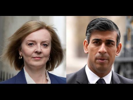 This file combo shows the remaining candidates in the Conservative Party leadership race, former Chancellor of the Exchequer Rishi Sunak (right) and Foreign Secretary Liz Truss. 