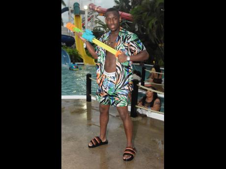 Credit: Ashley Anguin ‘Top Boy’ actor Michael Ward was in top form as he enjoy the festivities at Wet ‘n Wild.