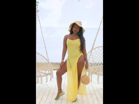 Sherine Nugent was mellow in yellow at the Mawnin After party.