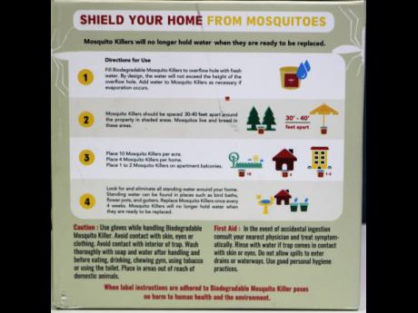 Credit: Christopher Serju The instructions for using the Biodegradable Mosquito Killer are simple and should be followed when using the product.