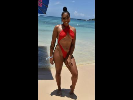 Credit: Kenyon Hemans TV host Ashley Miller showed off her beach bod.